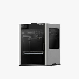 Bambu Lab H2D 3D Yazıcı ön sağ perspektif teknik çizim görünümü makinenin mekanik yapısını ve üst tutma kolunu sergiler.