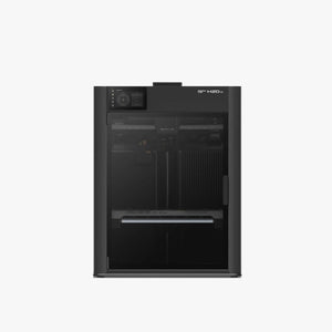 Bambu Lab H2D Pro endüstriyel 3D yazıcının kapalı kabin tasarımını, baskı alanını ve kontrol ekranını gösteren önden görünümü. Timuzon güvencesiyle keşfedin.
