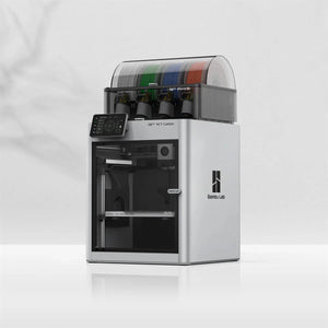 Bambu Lab X1 Carbon Combo 3D yazıcı ve üst kısmında yer alan dörtlü AMS otomatik çok renkli filament sistemi tasarımı. Timuzon güvencesiyle hemen keşfedin.