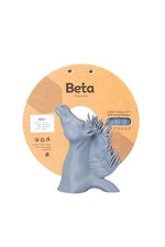 Beta ABS+ Grey 1.75mm 0.8kg filament ile basılmış gri at figürü, malzemenin pürüzsüz yüzey ve detay kalitesini gösterir. Timuzon güvencesiyle hemen keşfedin.