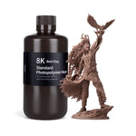 Elegoo 8K Standart Fotopolimer Reçine Red Clay 1 kg ve Savaşçı Figürü Baskı Örneği