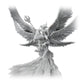 Elegoo 8K Standart Fotopolimer Reçine White Smoke 1 kg Mage Griffin Gövde Yakın Detay Baskı Örneği