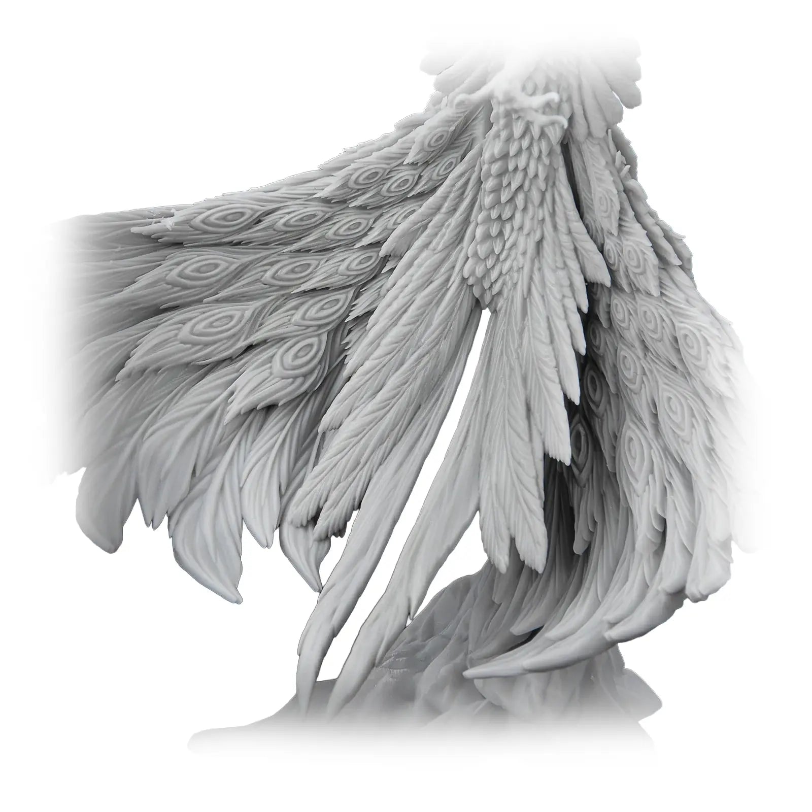 Elegoo 8K Standart Fotopolimer Reçine White Smoke 1 kg Griffin Kanat Yakın Plan Baskı Örneği