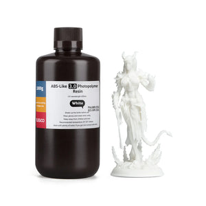 Elegoo ABS Like Fotopolimer Reçine v3-0 Beyaz 1kg ile SLA 3D yazıcıda üretilmiş beyaz baskı örneği.