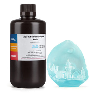 Elegoo Abs Like Fotopolimer Reçine Clear Blue 1kg ile SLA 3D yazıcıda üretilmiş clear-blue baskı örneği.