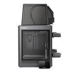 Elegoo Centauri Carbon 2 Combo 3D yazıcı, kapalı kabin yapısını ve sağdaki filament tutucuları içeren ön görünümünü sunar. Timuzon güvencesiyle hemen keşfedin.