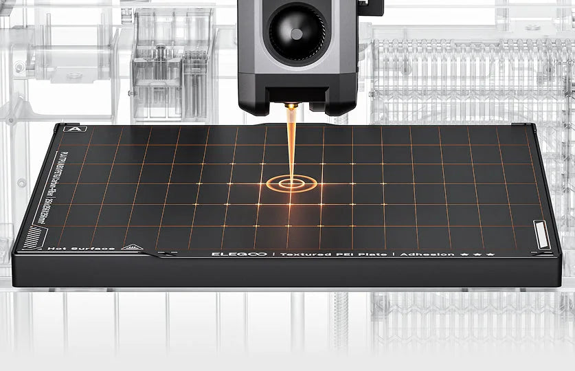 ELEGOO Centauri Carbon 2 Combo 3D yazıcı, otomatik kalibrasyon ile baskı öncesi tüm ayarları optimize eder. Timuzon güvencesiyle hemen keşfedin.