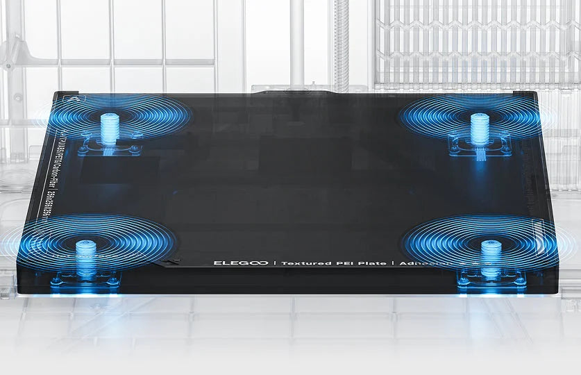 ELEGOO Centauri Carbon 2 Combo 3D yazıcı, otomatik yatak seviyelendirme ile dengeli ve hassas baskı yüzeyi sağlar. Timuzon güvencesiyle hemen keşfedin.