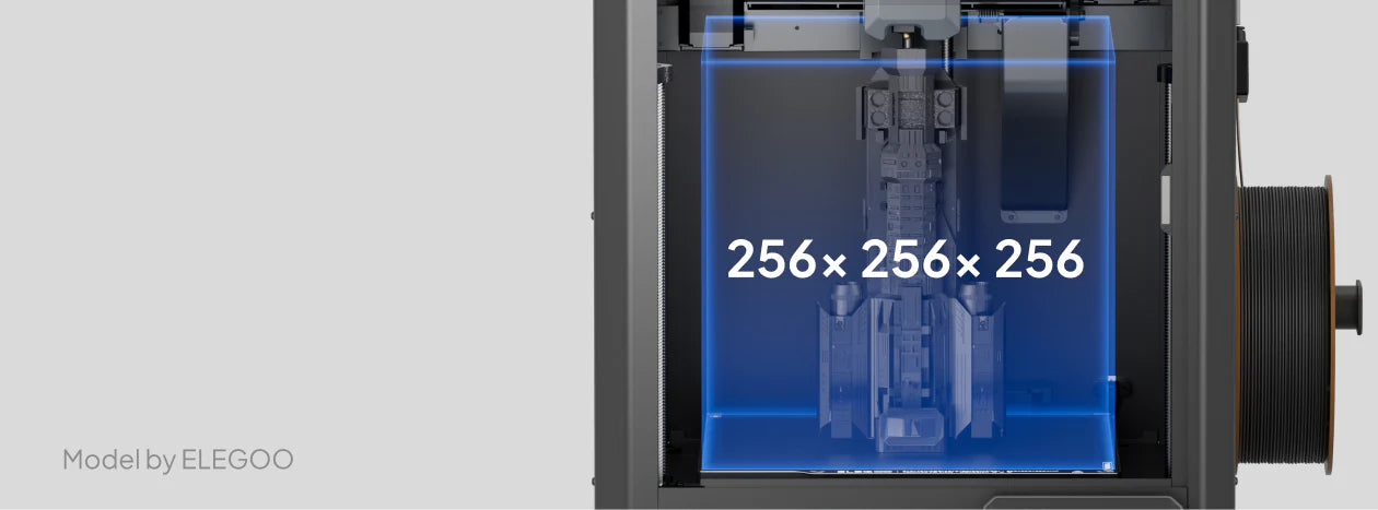 ELEGOO Centauri Carbon 3D yazıcı 256 x 256 x 256 mm geniş baskı hacmi ile büyük modeller üretir. Timuzon güvencesiyle hemen keşfedin.