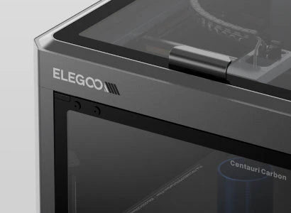 ELEGOO Centauri Carbon 3D yazıcı şeffaf temperli cam kapı ve üst kapak ile baskı sürecini izlemenizi sağlar. Timuzon güvencesiyle hemen keşfedin.