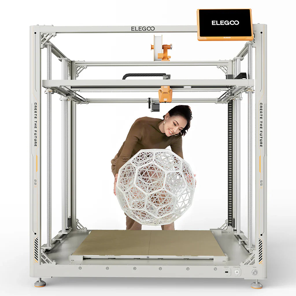 ELEGOO OrangeStorm Giga 3D Yazıcı, 800 × 800 × 1000 mm dev baskı hacmi ile büyük modeller üretir. Timuzon güvencesiyle hemen keşfedin.