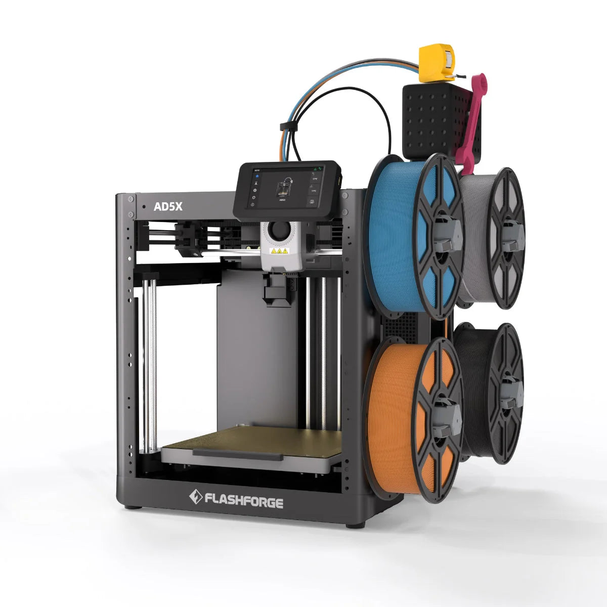 Flashforge Adventurer 5X çoklu filament sistemi ve pratik aksesuarlarıyla esnek ve verimli kullanım sunar. Timuzon güvencesiyle hemen keşfedin.