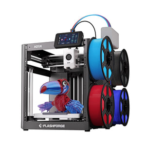 Flashforge Adventurer 5X çoklu filament sistemiyle aynı anda renkli ve detaylı baskılar üretir. Timuzon güvencesiyle hemen keşfedin.