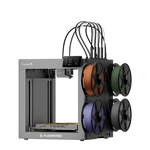 4 bağımsız kafa teknolojisine sahip Flashforge Creator 5 3D yazıcının ön sağ çapraz genel tasarımı. Timuzon güvencesiyle hemen keşfedin.