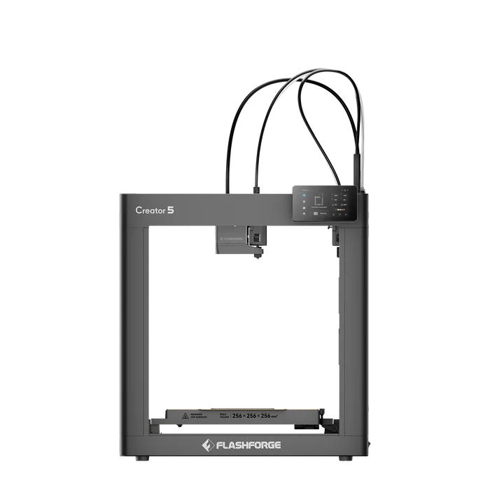 Flashforge Creator 5 3D yazıcının 4 bağımsız ekstrüder takım kafasını ve iç alanını gösteren yakın çekimi. Timuzon güvencesiyle hemen keşfedin.